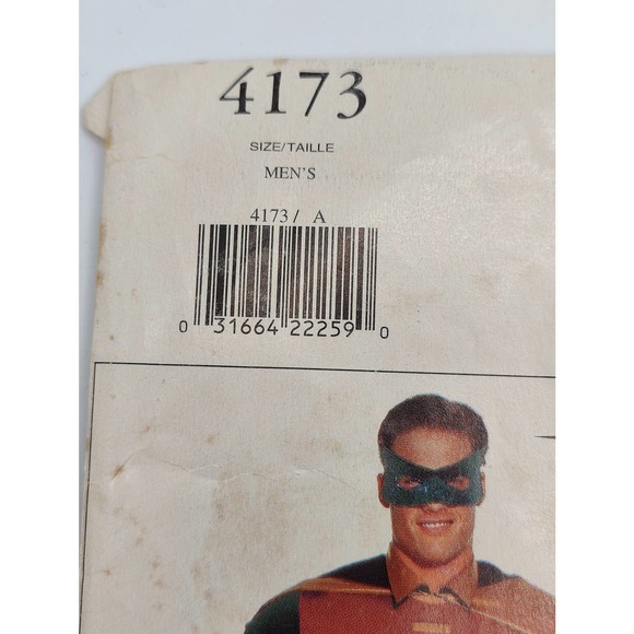 Batman Retro Sewing Clothing Costume Pattern Men - Picture 3 of 4